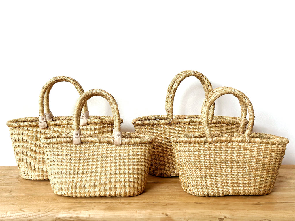 Handwoven Basket Tote Small