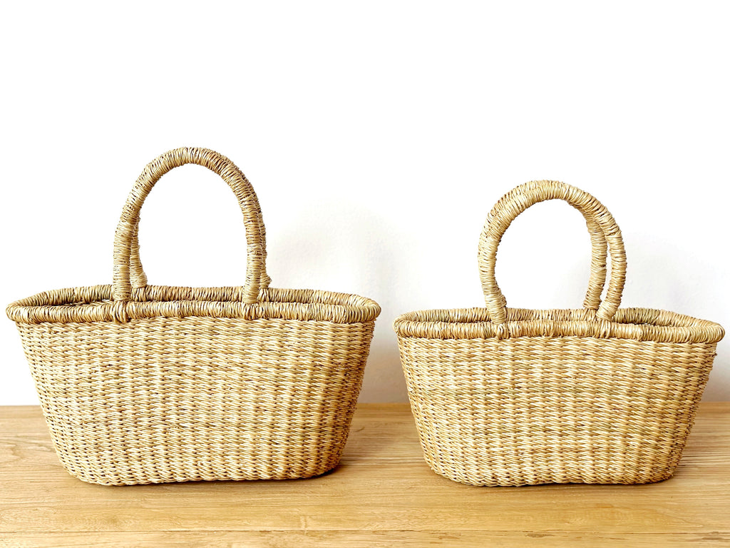 Handwoven Basket Tote Small