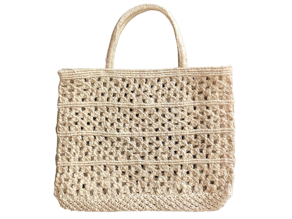 Handwoven Jute Crochet Tote