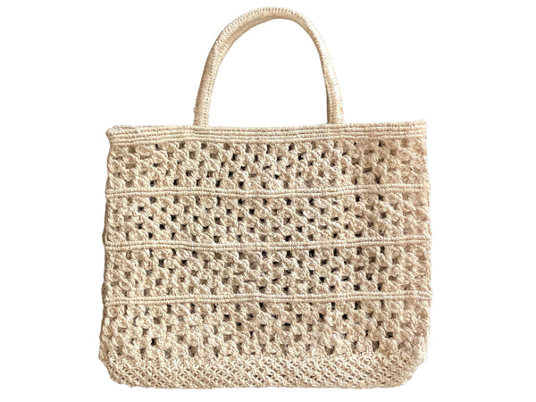 Handwoven Jute Crochet Tote