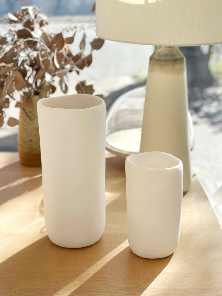 Hand-Sculpted Resin Vase Large