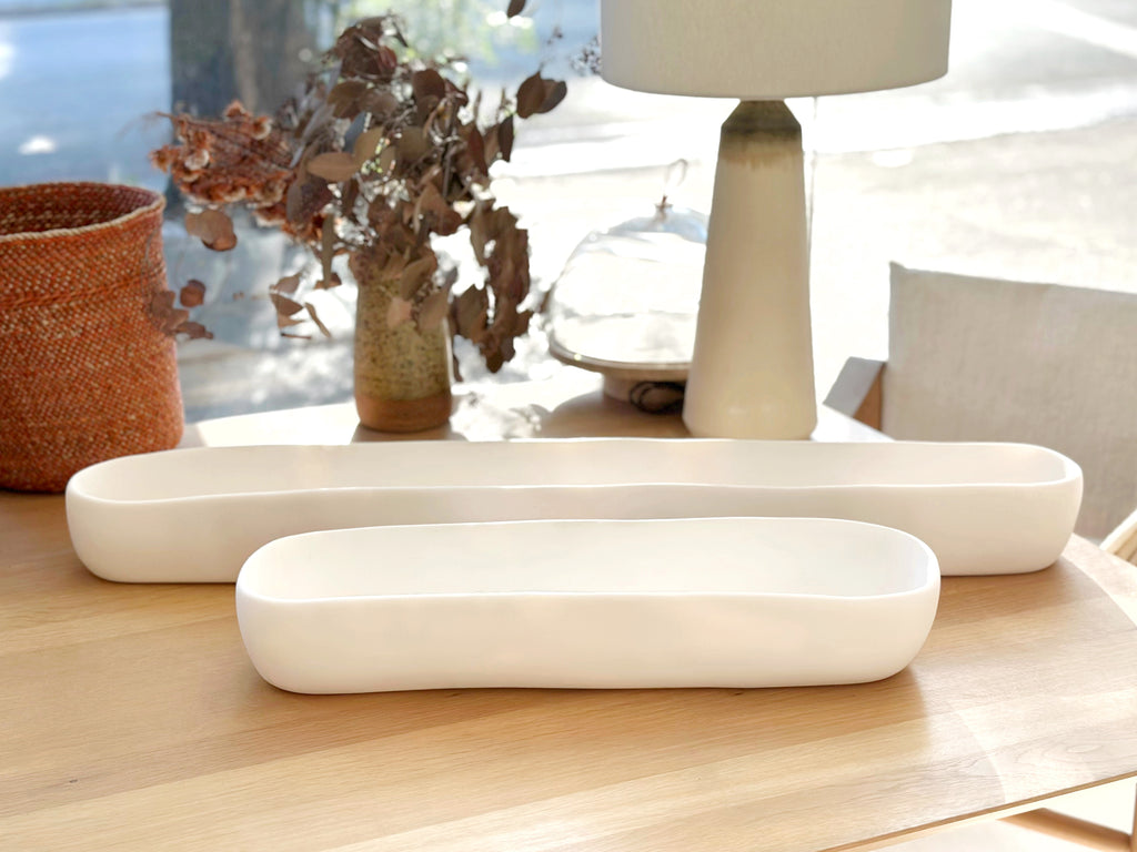 Hand-Sculpted Resin Short Trough