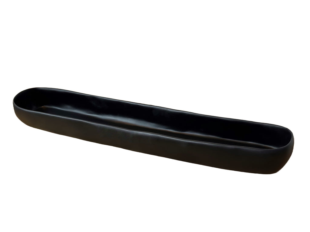 Hand-Sculpted Resin Long Trough