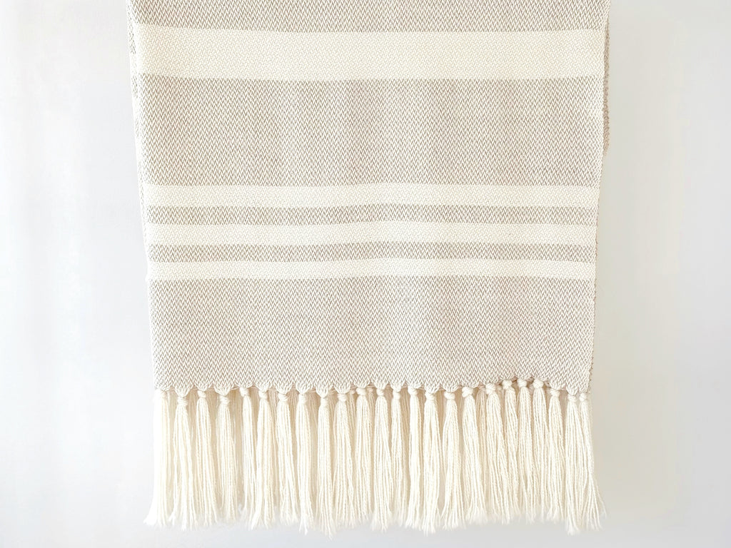 Handwoven Striped Superfine Merino Throw