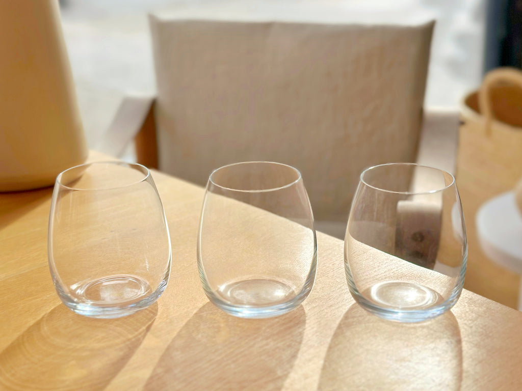 Handblown Drinking Stemless Glass