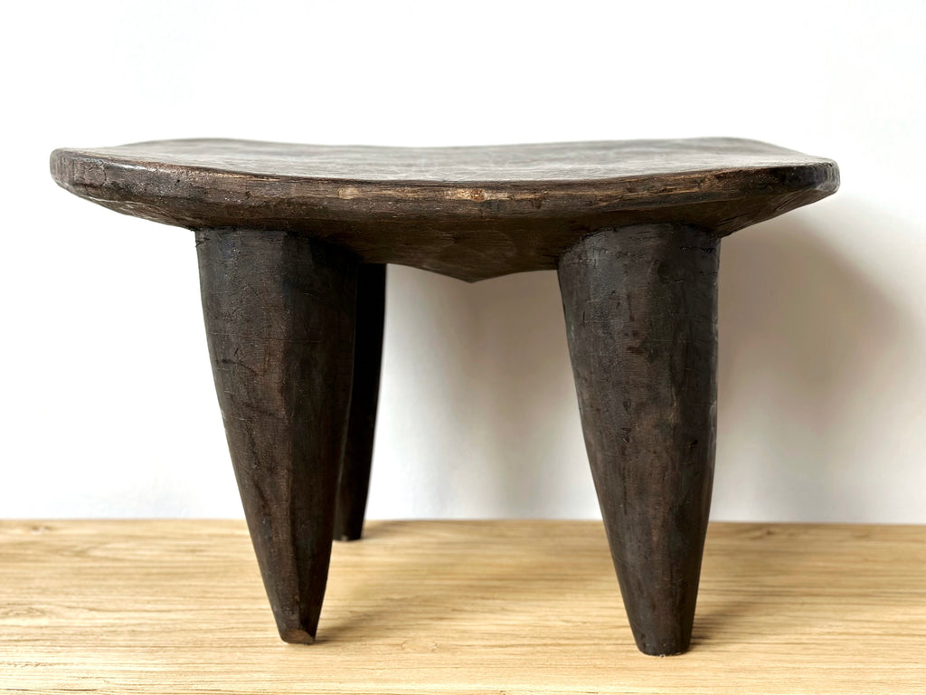 Handcarved Vintage African Medium Large Stool