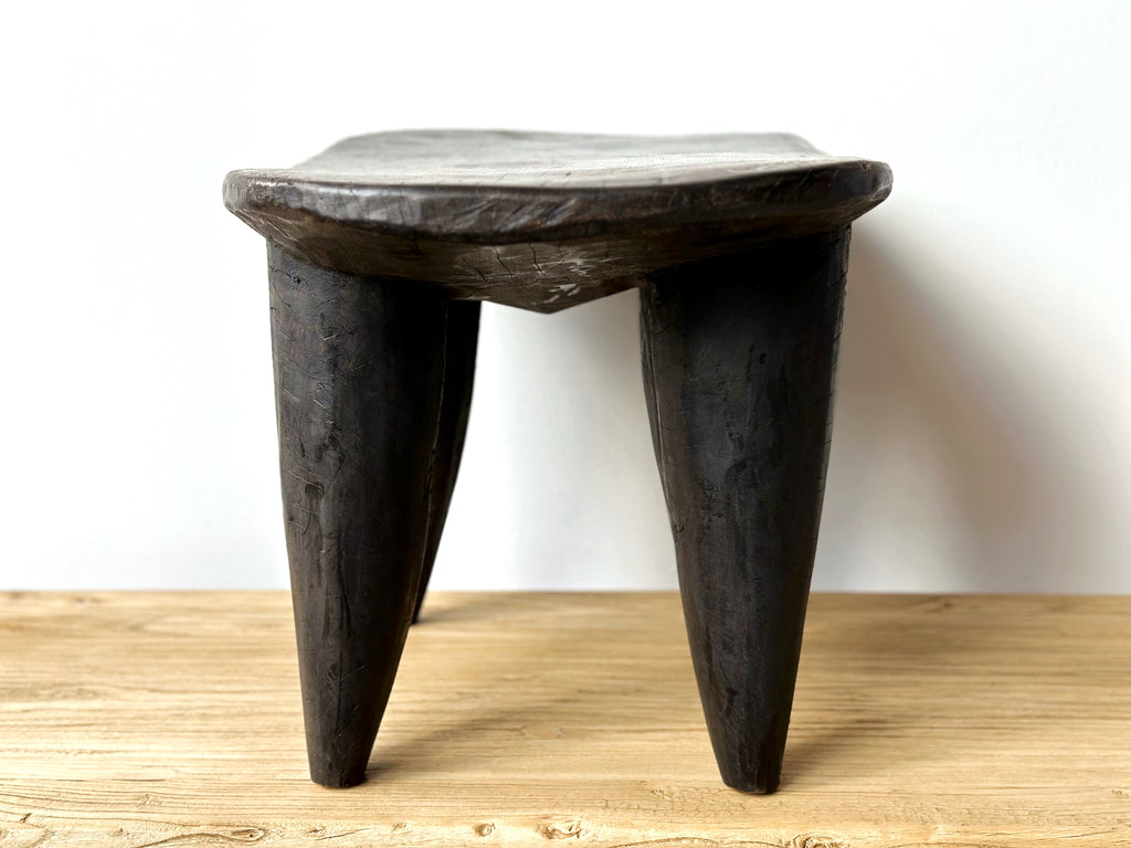 Handcarved Vintage African Medium Large Stool