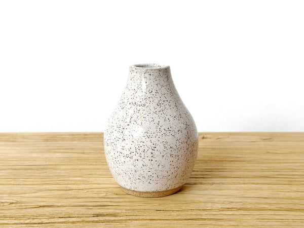 Ceramic Speckled Bud Vase