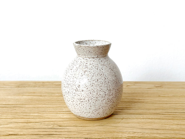 Ceramic Speckled Bud Vase