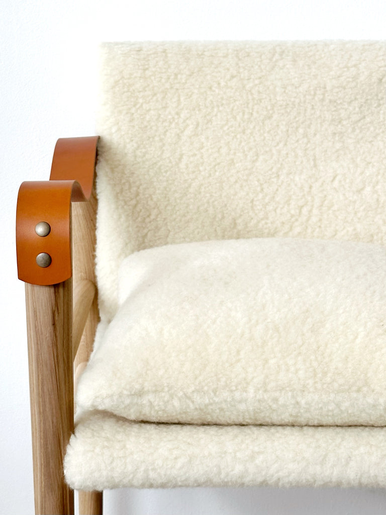 Oak Shearling Chair