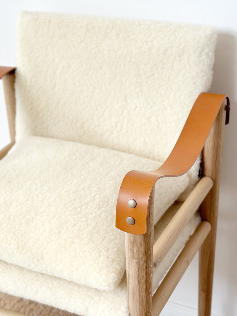Oak Shearling Chair