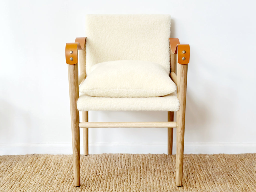 Oak Shearling Chair