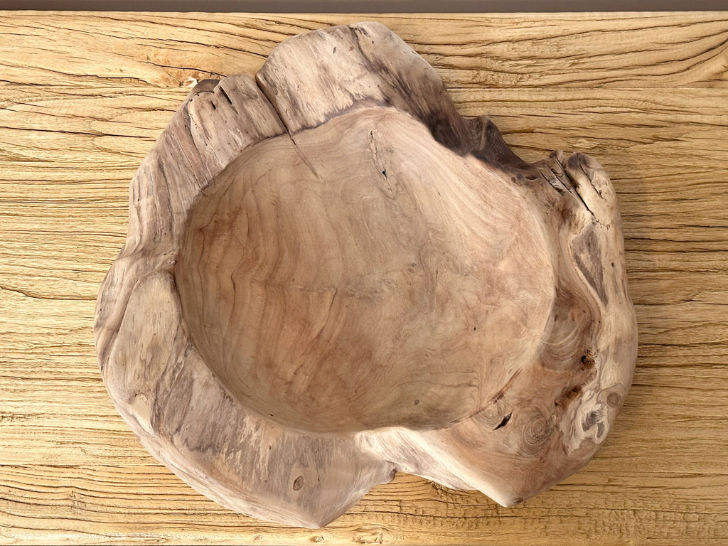 Teak Organic Large Bowl