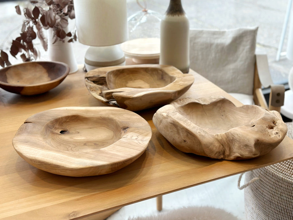 Teak Organic Large Bowl