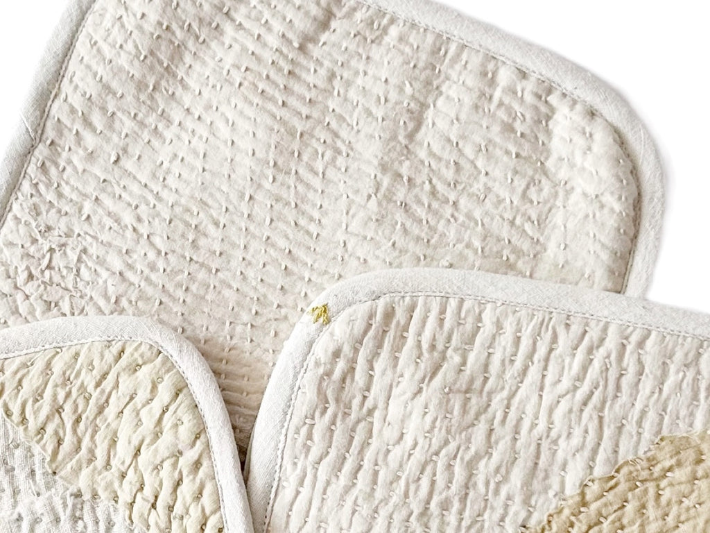 Handwoven Quilted Organic Cotton Pot Holder