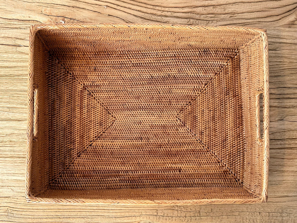 Handwoven Grass Storage Container Large