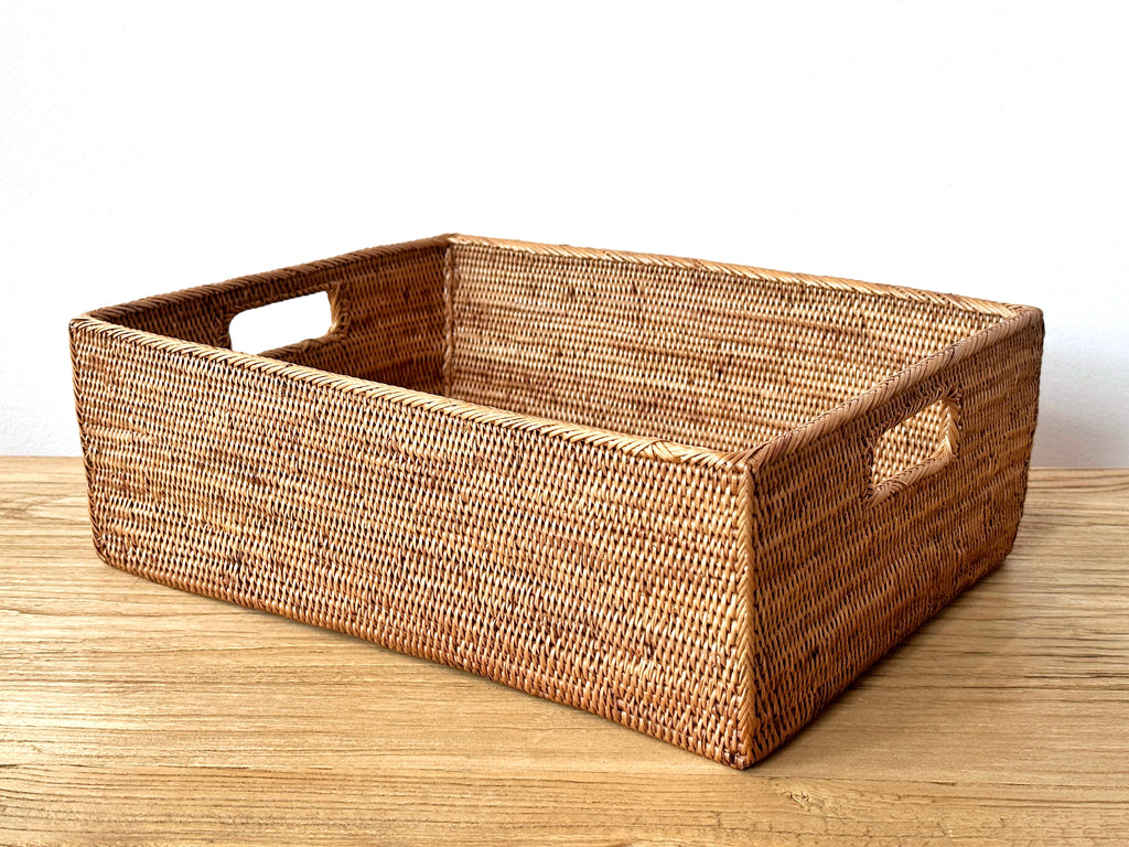 Handwoven Grass Storage Container Large