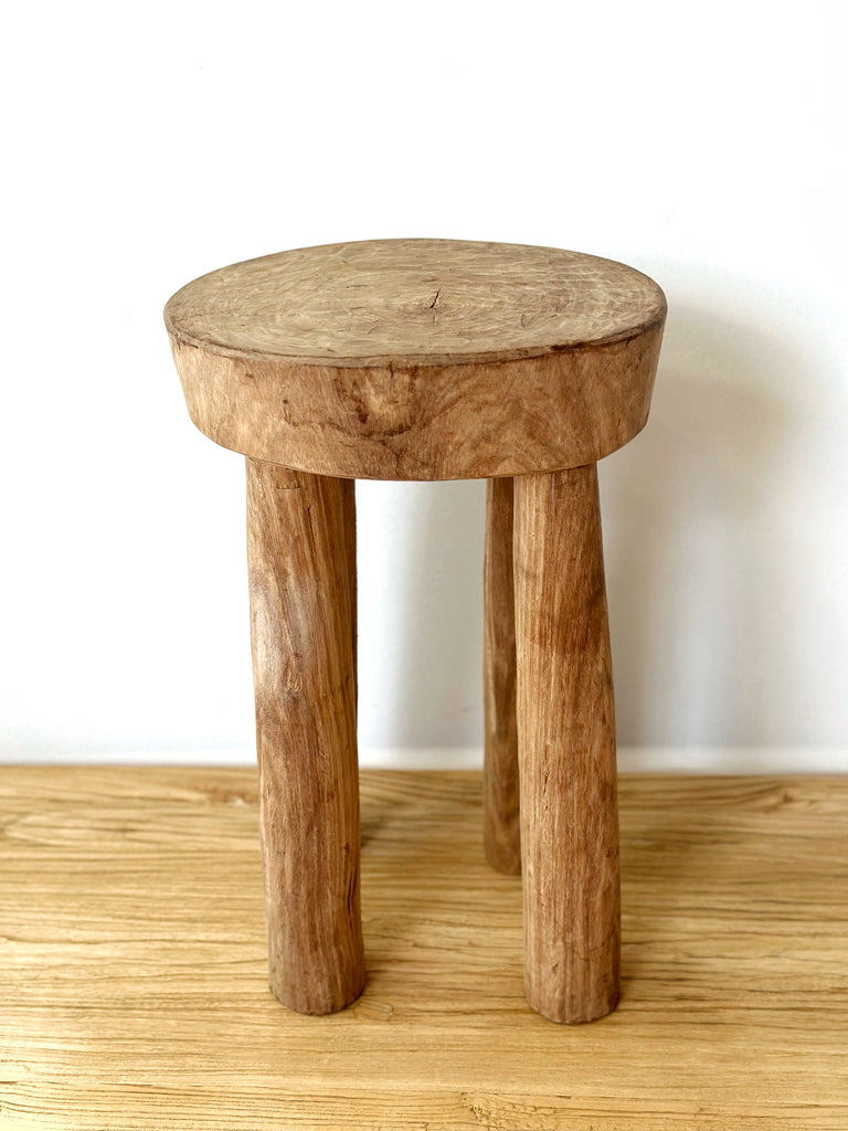 Handcarved Vintage African Tall Stool