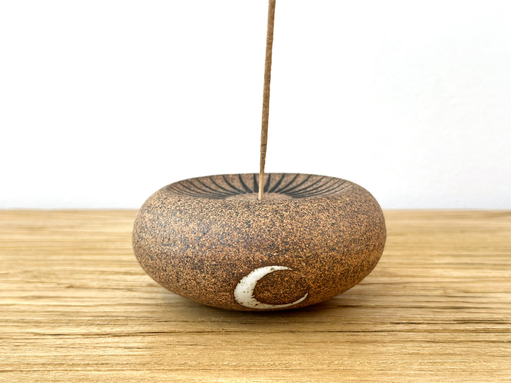 Hand-Painted Ceramic Incense Holder