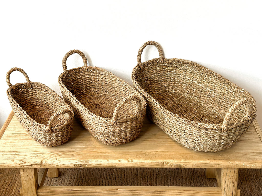 Handwoven Basket Long Storage