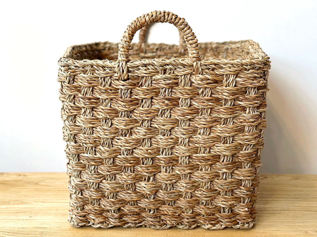 Handwoven Basket Rectangle Large