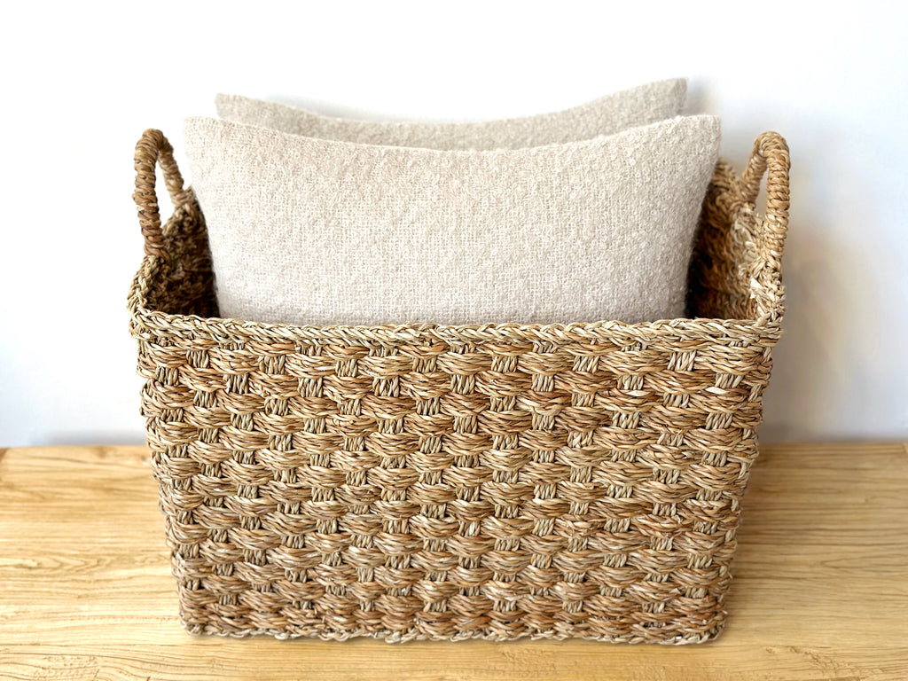 Handwoven Basket Rectangle Large