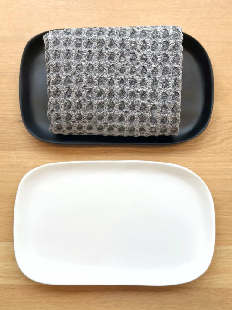 Hand-Sculpted Resin Towel Tray