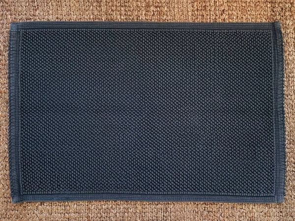 Organic Cotton Bathmat Charcoal