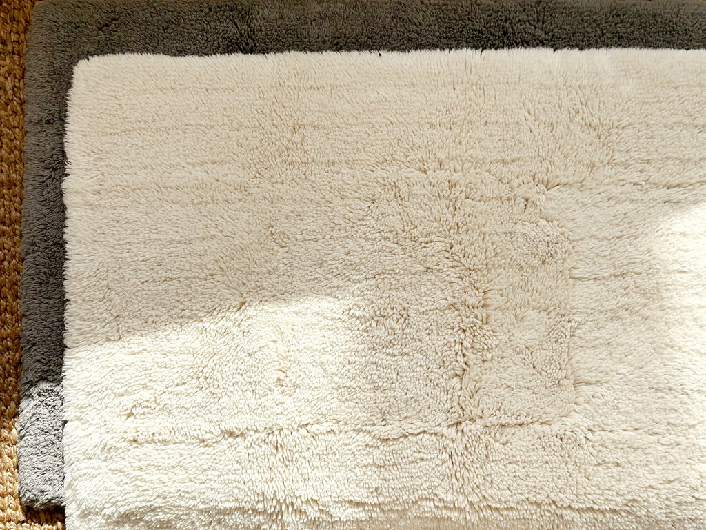 Organic Cotton Plush Bathmat Grey