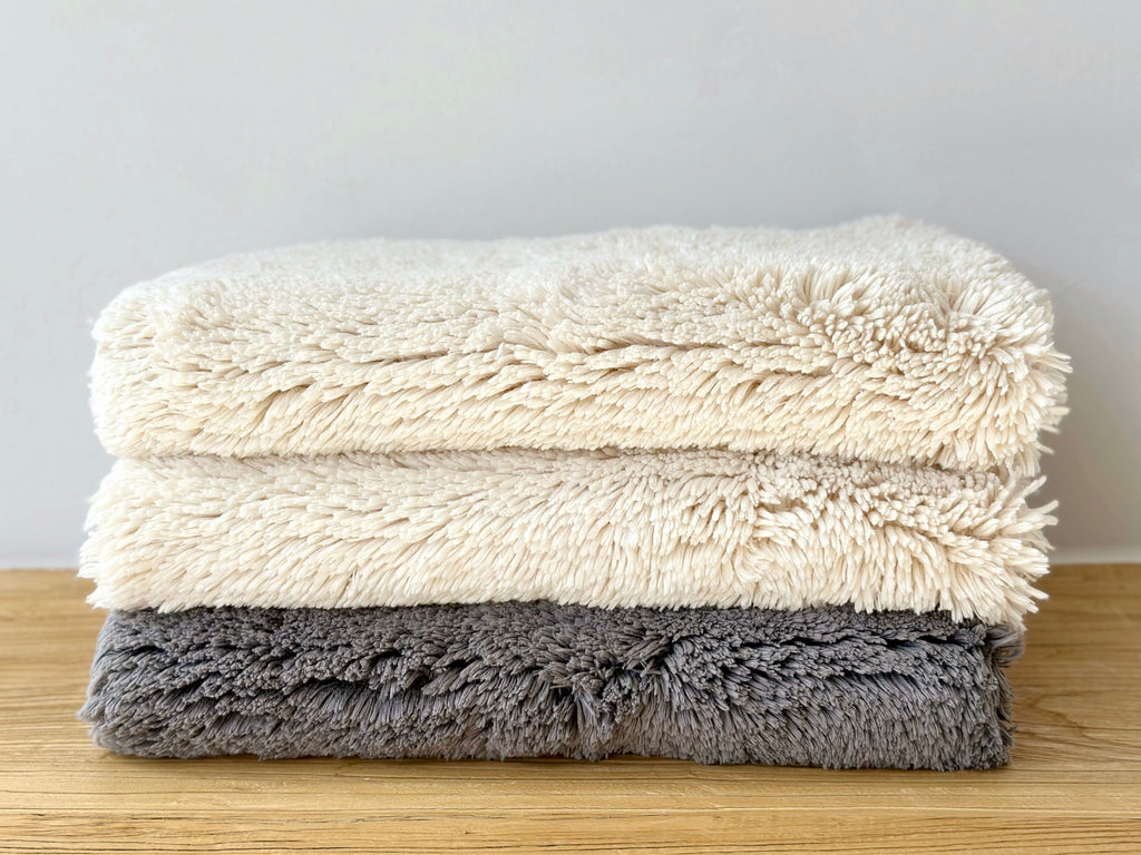 Organic Cotton Plush Bathmat Grey