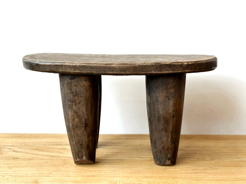 Handcarved Vintage African Small Stool