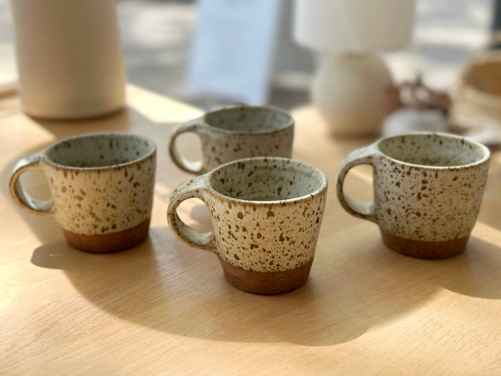 Ceramic Spotty Short Mug