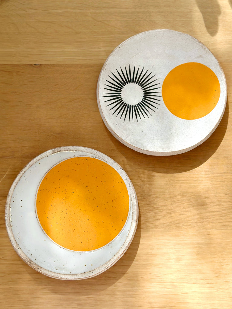 Hand-Painted Ceramic Large Plate