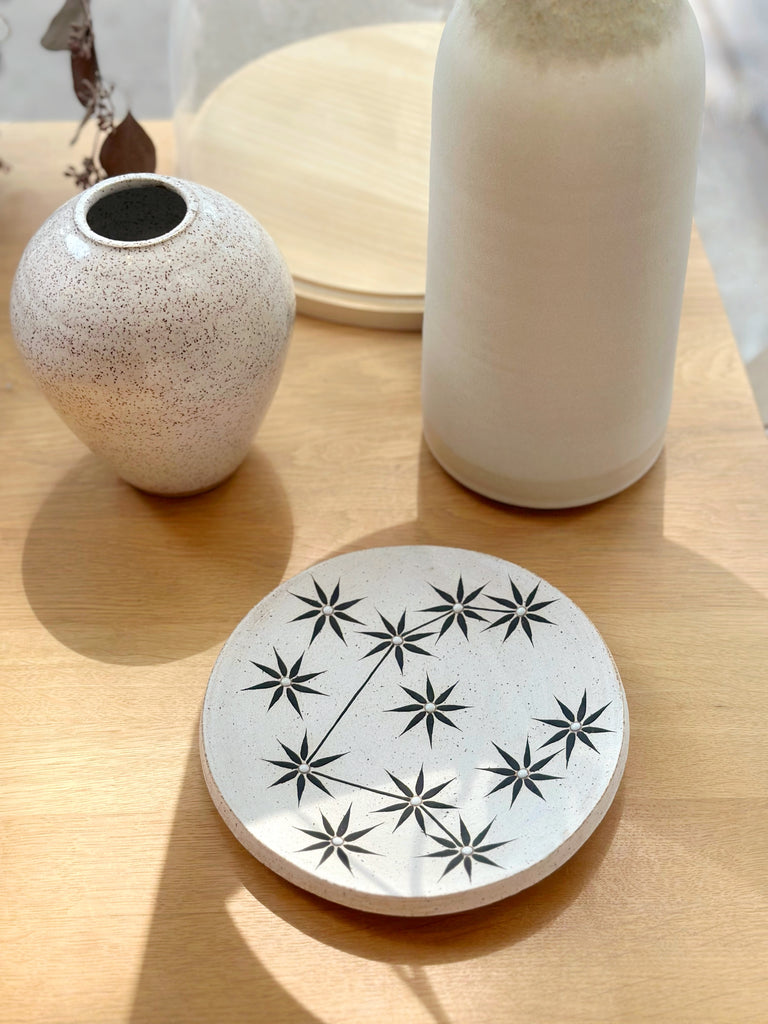 Hand-Painted Ceramic Large Plate