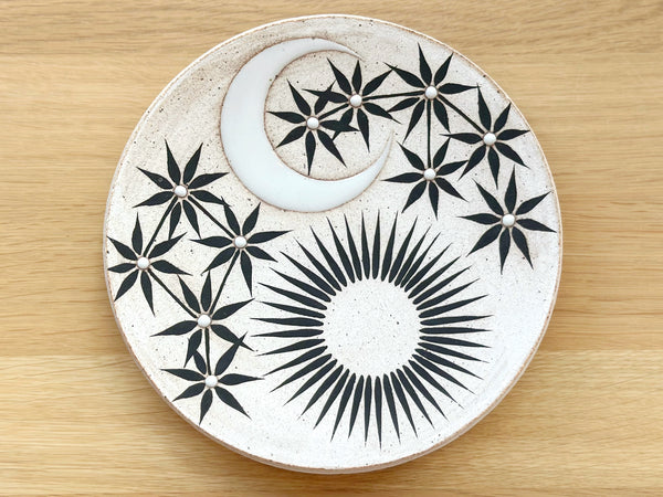 Hand-Painted Ceramic Large Plate