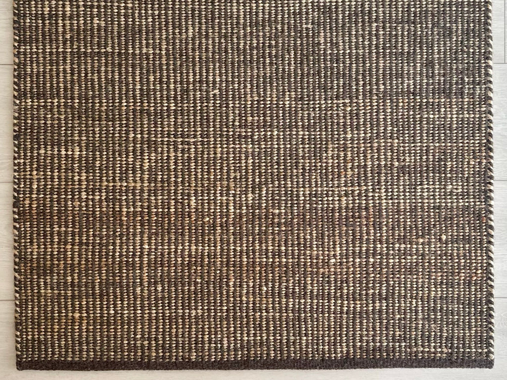 Handwoven Jute Wool Rug / Runner