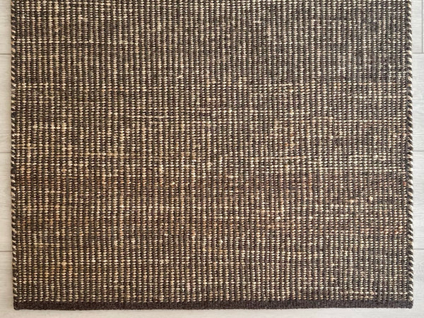 Handwoven Jute Wool Rug / Runner