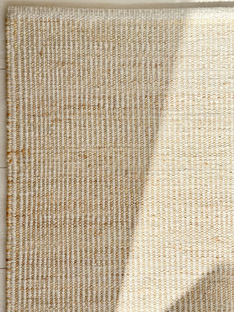 Handwoven Jute Wool Rug / Runner