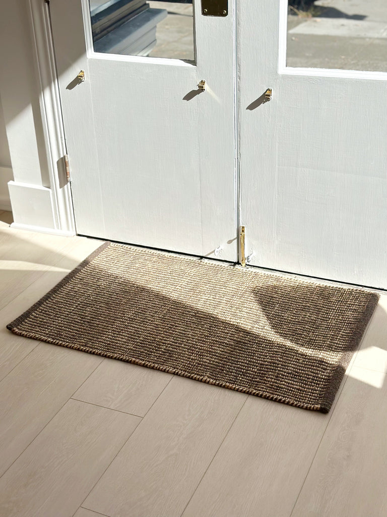 Handwoven Jute Wool Rug / Runner