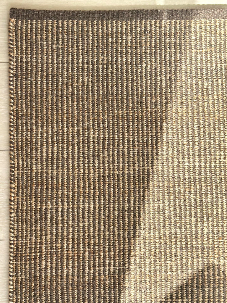 Handwoven Jute Wool Rug / Runner