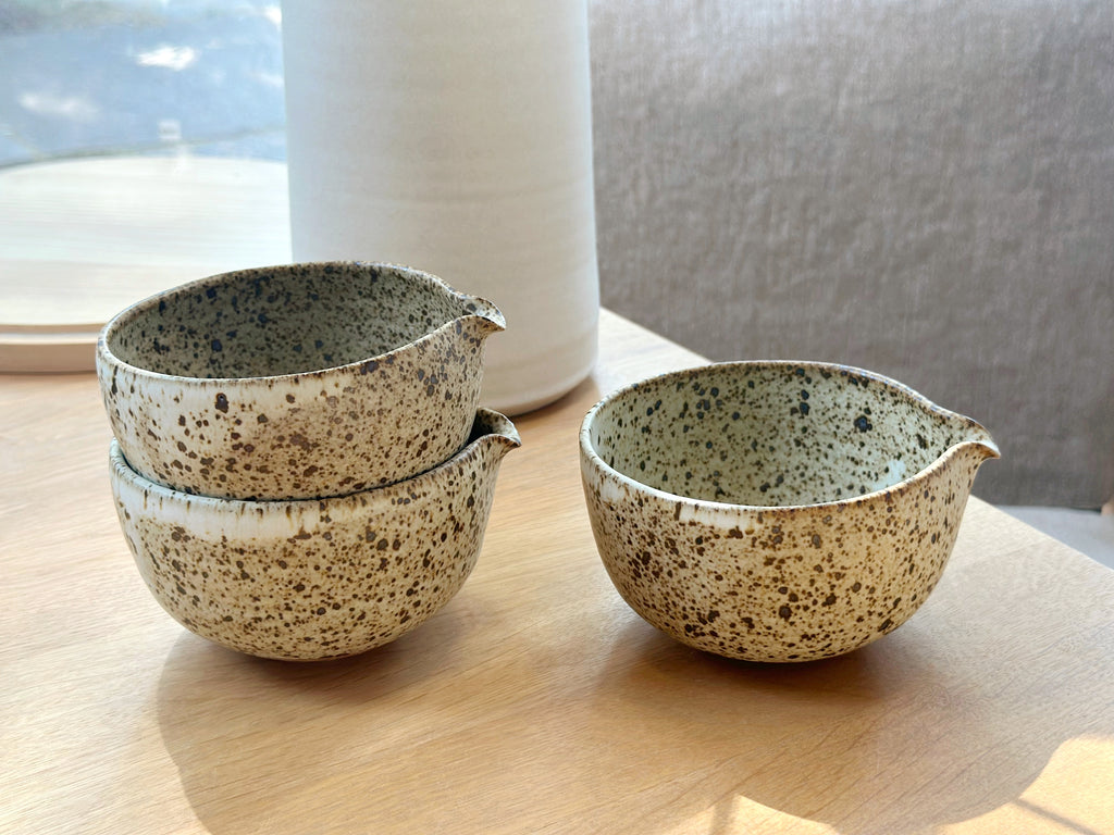 Ceramic Spotty Small Spouted Bowl