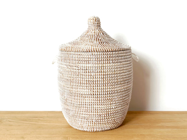 Handwoven Lidded Basket Small