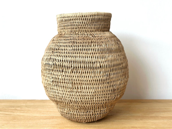 Handwoven Sculptural Basket