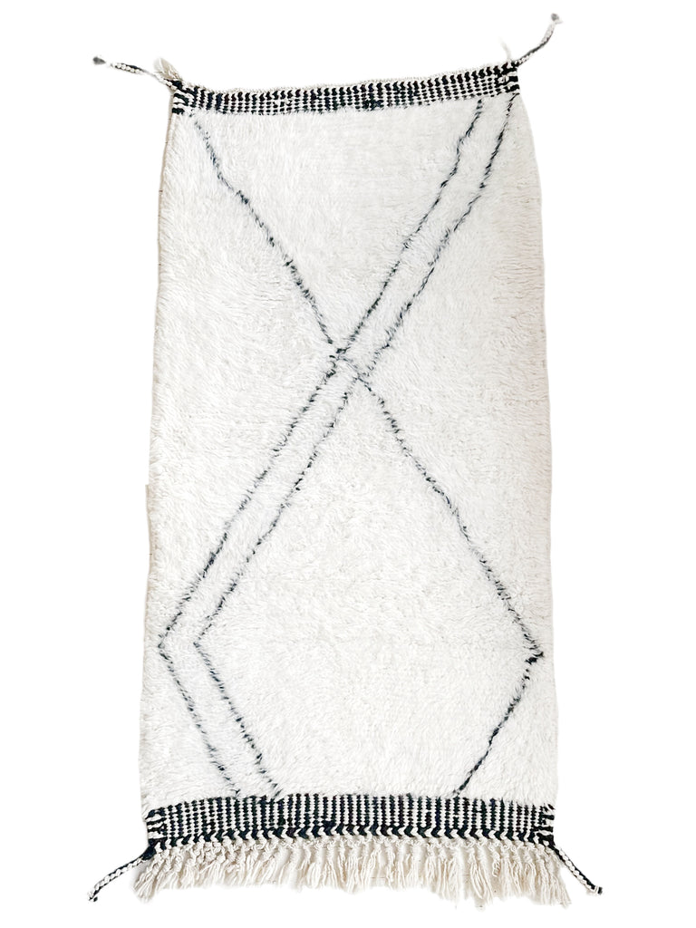 Handknotted Wool Rug - 2'9"W x 5'5"L