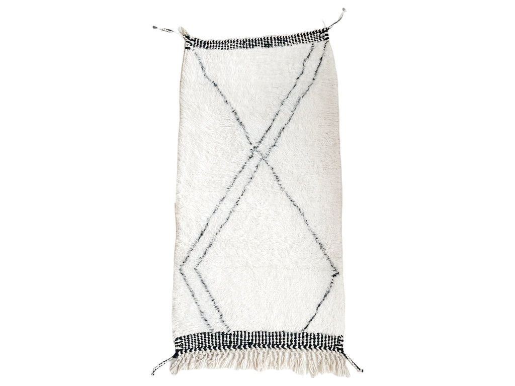 Handknotted Wool Rug - 2'9"W x 5'5"L
