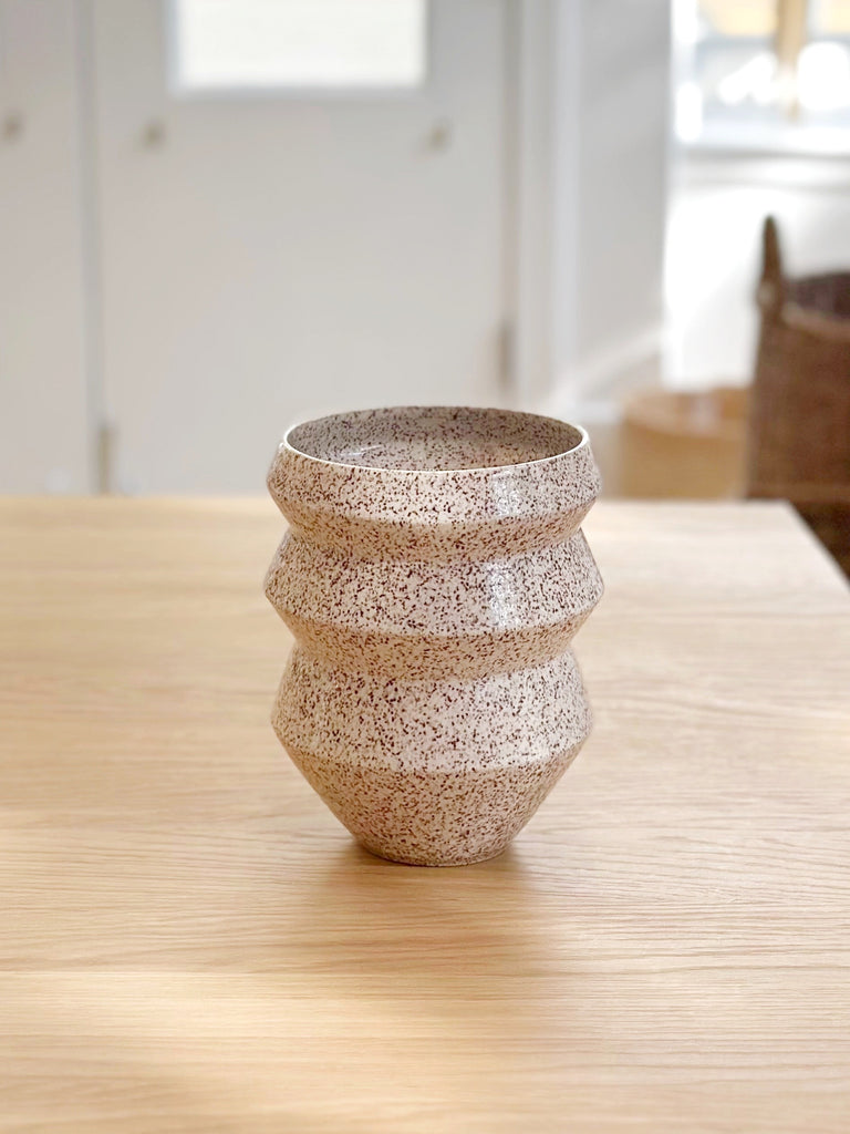 Ceramic Speckled Vase