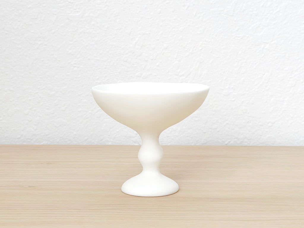 Hand-Sculpted Resin Pedestal Bowl Small