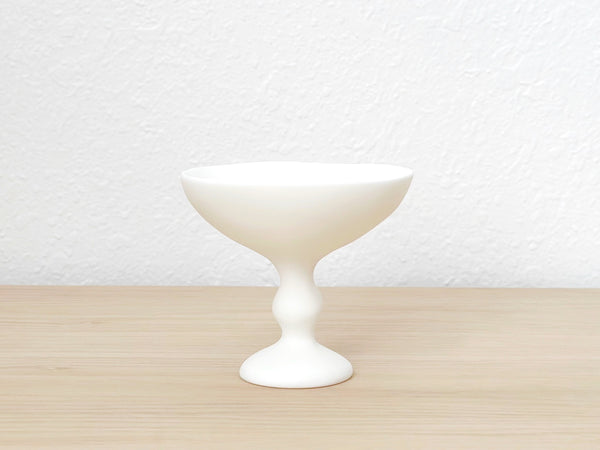 Hand-Sculpted Resin Pedestal Bowl Small