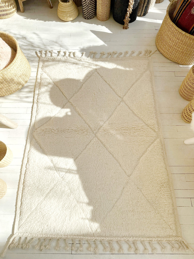 Handknotted Wool Rug - 3'8"W x 5'3"L