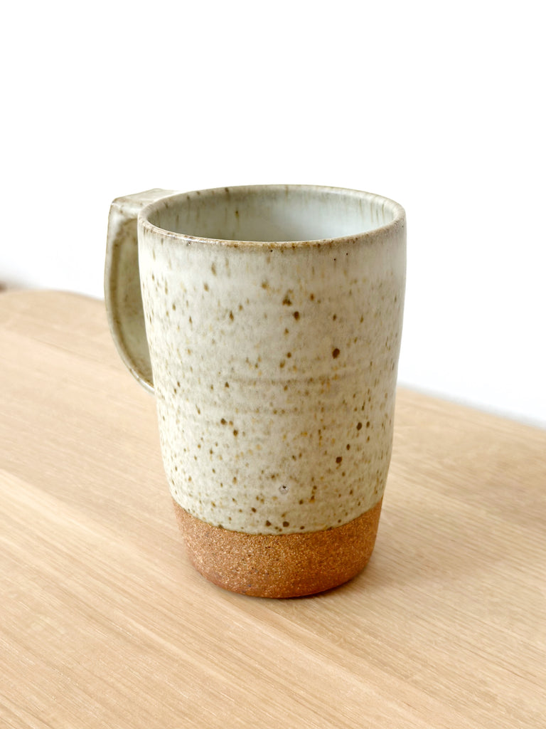 Ceramic Spotty Oatmeal Tall Mug